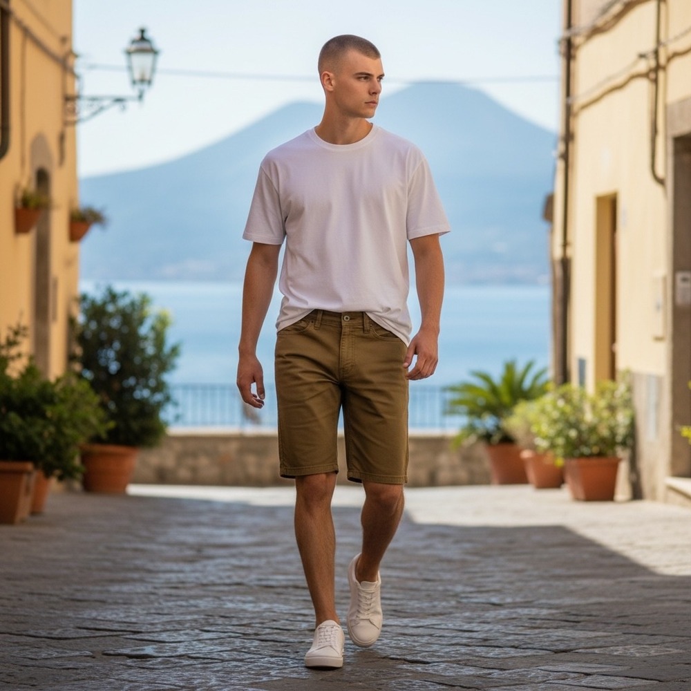 DUER No Sweat Short Tobacco Brown Mens 34 MSNS1011 Performance Stretch Chino